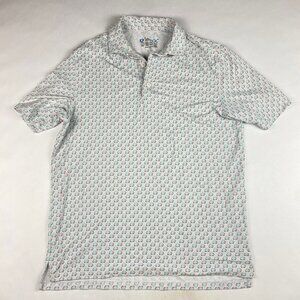 Ibkul Men's Polo Size Medium Sailboat Print